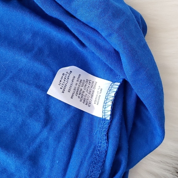 Blue Sparkly "Shopping Is My Cardio" Tank Top - Picture 5 of 6